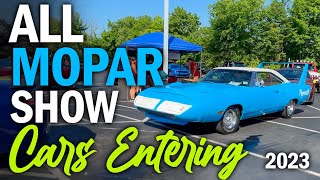 All MOPAR Show 2023 Cars Entering  Miss Mopars Lansdale Auto Group AllMopar Show [upl. by Dru]