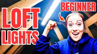 The BEST atticloft lights installation for BEGINNERS No Electrician Needed [upl. by Idok590]