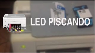 HP C3180 ERRO LEDS PISCANDO VERIFICAR PAPEL E CARTUCHO🖨♡ ♥ [upl. by Enylhsa]