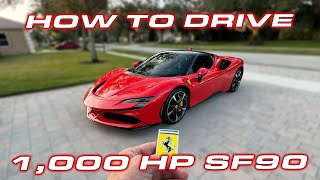 How to drive the 1000 HP Ferrari SF90 Stradale [upl. by Aicemak]