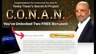 What is Teeka Tiwari’s Secret AI Project CONAN [upl. by Hoi]