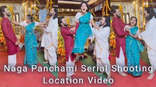 Naga Panchami Serial Shooting Location Video  Moksha Panchami  Prithviraj Shetty  Darshini Gowda [upl. by Alenairam]