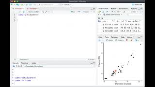 R Tutorial  Basic Scatter plot using ggplot [upl. by Ariaj]