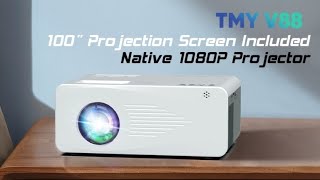 TMY V88 Projector quick review tmydirect [upl. by Columbyne748]