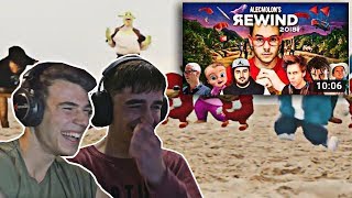 ALECMOLON y ELNOOT REACCIONAN a YOUTUBE REWIND HISPANO 2018 [upl. by Smoht]