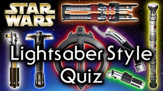 Find out YOUR lightsaber HILT style UPDATED  Star Wars Quiz [upl. by Nnaillek749]