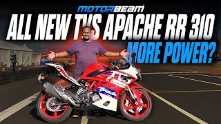 New TVS Apache RR 310  More Power  MotorBeam [upl. by Akirrehs]