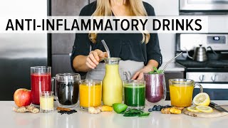 8 ANTIINFLAMMATORY DRINKS  to enjoy for health amp wellness [upl. by Ynaffit]