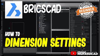 BricsCAD How To Dimension Settings [upl. by Merras]