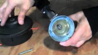 How to attach nylon head to Brush Cutter attachment [upl. by Reteid411]