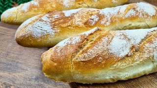 French Baguette  Everyone who bakes bread at home should know this recipe  Amazing [upl. by Luben189]