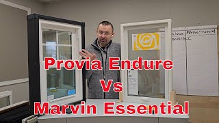 Provia Endure Vinyl Window Vs Marvin Essential Fiberglass Window [upl. by Ielarol]