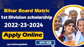 Bihar Matric Inter Scholarship online Form kaise Bhare scholarship Bihar online apply 2024 [upl. by Adnohr]