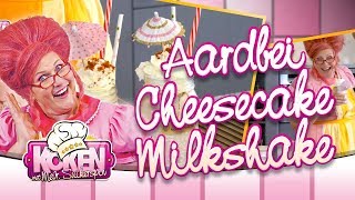 AARDBEI CHEESECAKE MILKSHAKE  🍭 Koken met Mevrouw Suikerspin 2 [upl. by Ardnuas909]