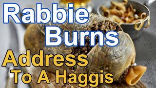 Robert Burns quotAddress to a Haggisquot  From Scotland on Burns night [upl. by Schonthal877]