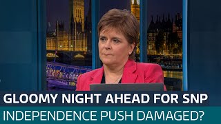 Not a good night for the SNP Nicola Sturgeon reacts to predicted losses in Scotland  ITV News [upl. by Yordan]