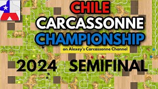 Chile Carcassonne Online Championship Semifinals 2024 LIVE [upl. by Nawat661]