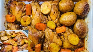 HEALTHY OVEN BAKED SKINLESS CHICKEN THIGHS  4K VIDEO [upl. by Cutlerr]