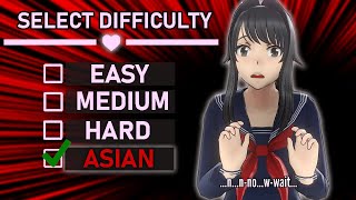 I Tried quotAsianquot Difficulty In Yandere Simulator and it hurt my soul [upl. by Alistair]