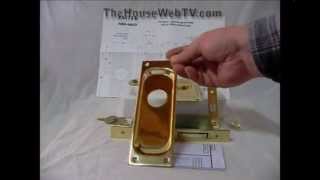 Heavy Duty Mortise Keyed Pocket Door Lock [upl. by Nageem116]