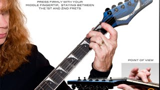 Dave Mustaine Solo Paranoid Lesson and TABS by DM [upl. by Ayanaj136]