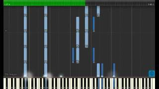 Romeo x Juliet Kimo no iro Sekai Piano Synthesia [upl. by Padegs230]