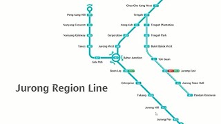 All Stations in Jurong Region MRT Line [upl. by Beverie]