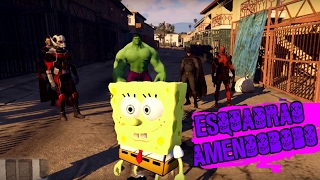 ESQUADRÃO SUICIDA AMENDOBOBO  BoB Esponja no GTA V MODS [upl. by Asserat377]