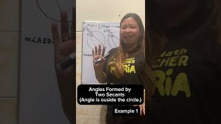 Angle formed by Two Secants Angle is outside the circle Example 1 [upl. by Eneryt]