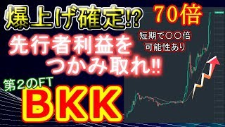 【爆上げ通貨】FTの次に来る取引所コイン「BKEX」短期で利益が出せる BKK [upl. by Ellehciram]