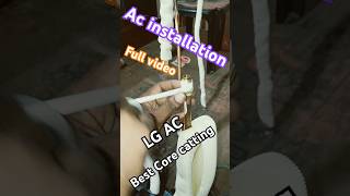 Best Ac installationyoutubeshorts airconditioner airconditioning Coperpipeandfiting [upl. by Aerdnahc]