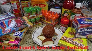 Mexican Market Candy Haul amp How to Make a Spicy Pulparindo Apple [upl. by Dody]