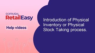 Introduction of Physical Inventory or Physical Stock Taking process [upl. by Ahsinad]