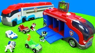 Paw Patrol Spielzeug Kinderfilm Spielzeugautos Feuerwehrautos Müllwagen Bagger amp Polizeiautos [upl. by Rhynd]