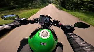 Kawasaki ER6N 2016 Power In Mountain Pass  PURE SOUND  POV [upl. by Aivuy188]