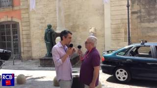 BEZIERS  Inauguration de la statue Casimir Péret  Olivier DELOBEL [upl. by Perseus]