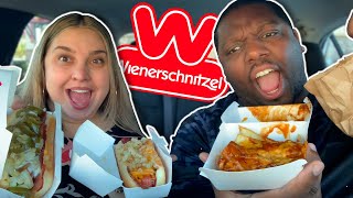 Eating Wienerschnitzel  Reviewing NEW Food Items Carbang [upl. by Suzie35]