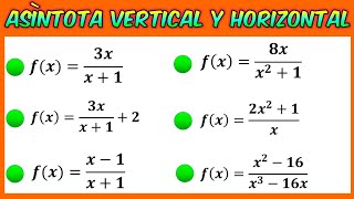 Asíntota vertical y horizontal de una función racional [upl. by Laurene]