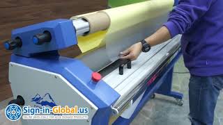 Installation of Qomolangma 63in Fullauto Cold Laminator with Heat Assisted [upl. by Ahseiat]