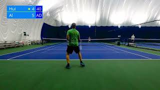 Power Play Aggression vs Aggression in USTA 40 Tennis [upl. by Arymas]