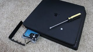 Tutorial How to Change PS4 Slim Hard Drive and Install System Software [upl. by Abehs]