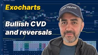 Using Exocharts understanding a reversal and bullish CVD [upl. by Rubetta]