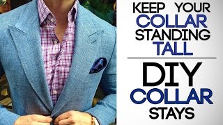 HOW TO KEEP YOUR COLLAR STAY TALL  DIY Collar Stays  Tall Standing Collars  Mayank Bhattacharya [upl. by Ahtenek717]