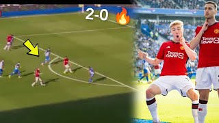 Brighton vs Man United 02 🔥  Dalot Hojlund goal seal win [upl. by Enrica]