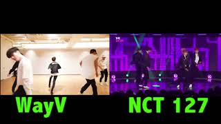 WayV vs NCT 127 Comeback Dance Choreography Comparison [upl. by Favianus417]