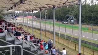 The view from Grandstand 20 near Variante Ascari at Monza 2014 Italian Formula 1 Grand Prix [upl. by Ettenad644]