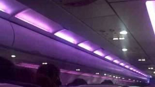 Virgin America Night Take Off HD [upl. by Sosanna811]