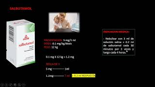 CALCULO DE SALBUTAMOL [upl. by Sagerman]