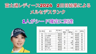 富士通レディース 20242日目結果によるメルセデスランク変動。 [upl. by Lennie]