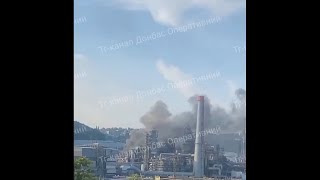 Ukrainian Drones Hit Tuapse Oil Refinery and Morozovsk Air Base [upl. by Allmon998]